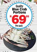 Quality Blue Crab Portions-Per Pack