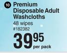 Softi Premium Disposable Adult Washcloths 48 Wipes-Per Pack