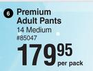 Softi Premium Adult Pants 14 Medium-Per Pack