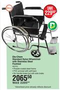 Dis-Chem Standard Nylon Wheel Chair With Stainless Steel Footrest