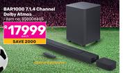 JBL BAR1000 7.1.4 Channel Dolby Atmos