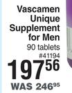 Vascamen Unique Supplement For Men 90 Tablets