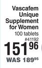 Vascafem Unique Supplement For Women 100 Tablets