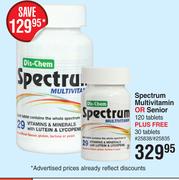Spectrum Multivitamin Or Senior 120 Tablets Plus Free 30 Tablets
