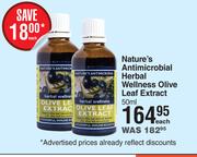 Nature's Antimicrobial Herbal Wellness Olive Leaf Extract-50ml Each