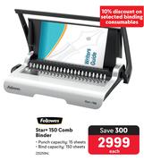 Fellowes Star+ 150 Comb Binder