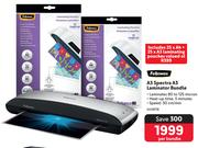 Fellowes A3 Spectra A3 Laminator Bundle-Per Bundle