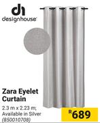DH Zebra Eyelet Curtain 2.3m x 2.23m