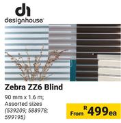 DH Zebra ZZ6 Blind 90mm x 1.6m-Each