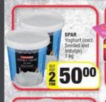 Spar Yoghurt (Excl. Seeded And Indulge)-For Any 2 x 1kg