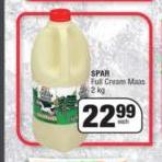 Spar Full Cream Maas-2kg Each