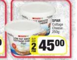 Spar Cottage Cheese-For Any 2 x 250g