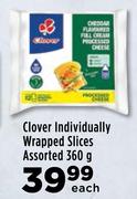 Clover Individually Wrapped Slices Assorted-360g Each