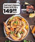 Food Lover's Vannamei Prawn 26/30-700g Each