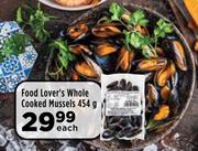 Food Lover's Whole Cooked Mussels-454g Each