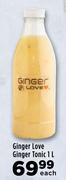 Ginger Lover Ginger Tonic-1L Each