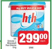 Hth Granular + Mineralsoft Pool Chlorine-8Kg Each