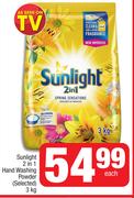 Sunlight 2 In 1 Hand Washing Powder (Selected)-3kg Each