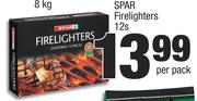 Spar Firelighters-12's Per Pack