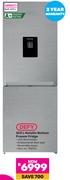 Defy 323Ltr Metallic Bottom Freezer Fridge