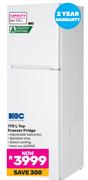 KIC 170Ltr Top Freezer Fridge