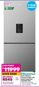 Hisense 463Ltr Bottom Freezer Fridge With Water Dispenser H610BS WD
