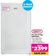 Defy 90Ltr Bar Fridge DBF90W