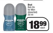 Brut Roll On For Men Assorted-50ml Each