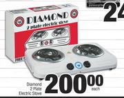 Diamond 2 Plate Electric Stove-Each