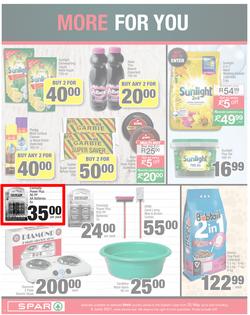 SPAR COUNTRY EASTERN CAPE : My Spar (25 May - 6 June 2021) Valid in Amahlathi, Bedford, Buffalo Flats, Cala, Centane, Idutywa, Kwa-Fetting, Komga, Lady Frere, Nemato, Ugie, Willowvale, page 6