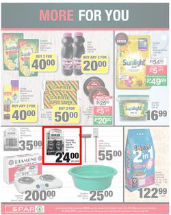 SPAR COUNTRY EASTERN CAPE : My Spar (25 May - 6 June 2021) Valid in Amahlathi, Bedford, Buffalo Flats, Cala, Centane, Idutywa, Kwa-Fetting, Komga, Lady Frere, Nemato, Ugie, Willowvale, page 6