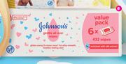 Johnson's Baby Wipes Extra Sensitive Or Gentle All Over 4 Pack-For 2