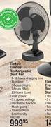 Elektra Everlast Rechargeable Desk Fan