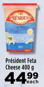 President Feta Cheese-400g Each