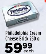 Philadelphia Cream Cheese Brick-250g Each