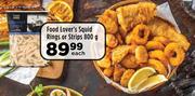 Food Lover's Squid Rings Or Strips-800g Each