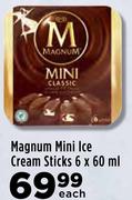 Magnum Mini Ice Cream Sticks-6 x 60ml Each