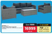 Terrace Leisure Roanne Wicker Patio Lounge Set-Per Set