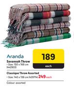 Aranda Savannah Throw-150 x 168cm