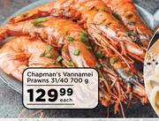 Chapman's Vannamei Prawns 31/ 40-700g Each