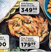 Pink Prawns 26/ 30-800g Each