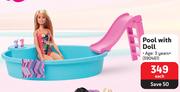 Barbie Pool Woth Doll-Each