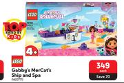 Lego Gabby's Mer Cat's Ship & Spa-Each