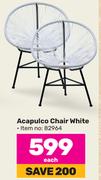 Acapulco Chair White-Each