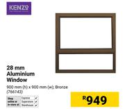 Kenzo 28mm Aluminium Window-900mm (h) x 900mm (w)