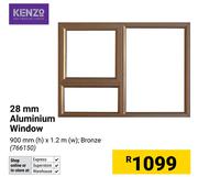 Kenzo 28mm Aluminium Window-900mm (h) x 1.2m (w)