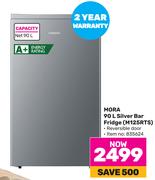 Mora 90L Silver Bar Fridge M125RTS