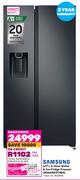 Samsung 617L 2 Door Water & Ice Fridge Freezer RS64R5311B4