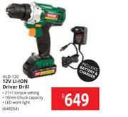 Ryobi 12V Li-Ion Drive Drill HLD-120