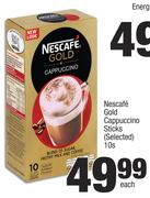 Nescafe Gold Cappuccino Sticks (Selected)-10's Each